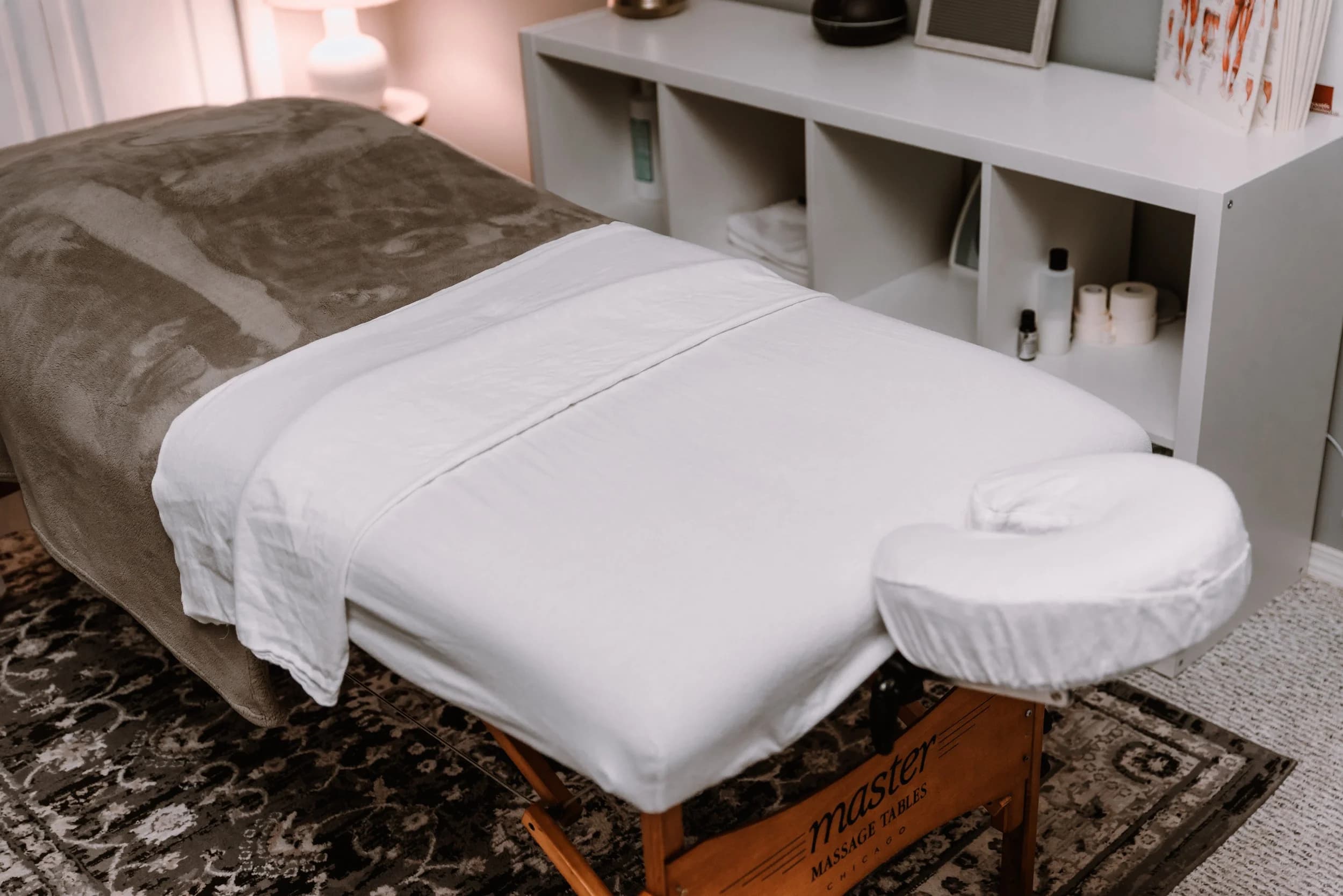 Massage therapy room